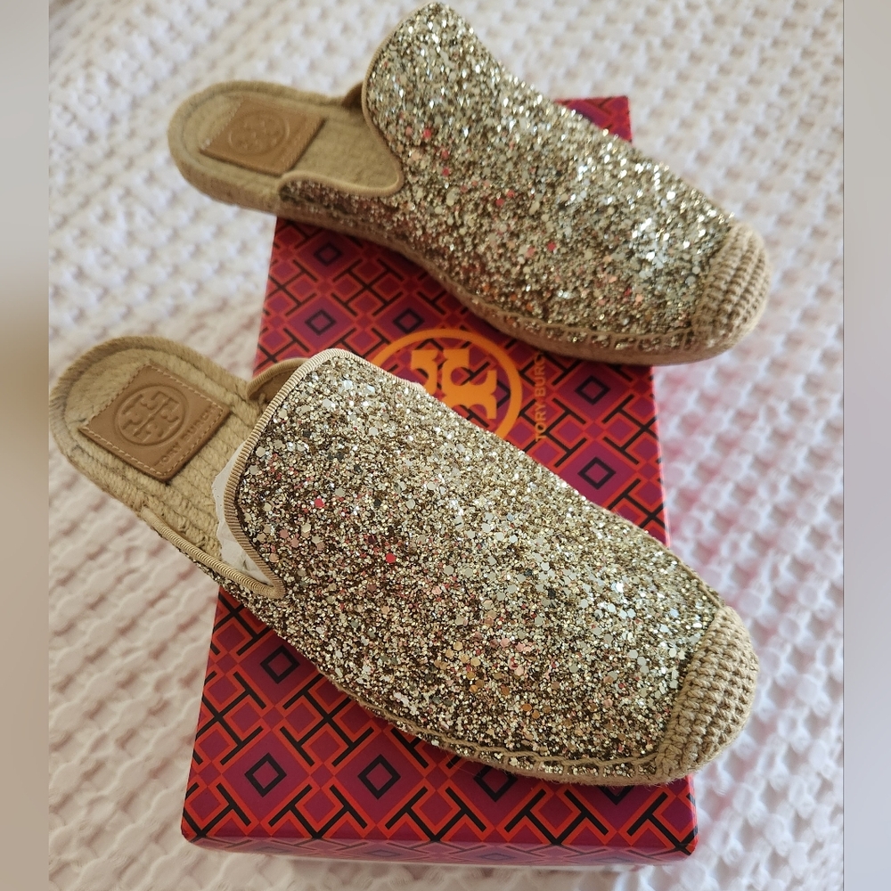 Tory Burch Espadrille Flat Mules
